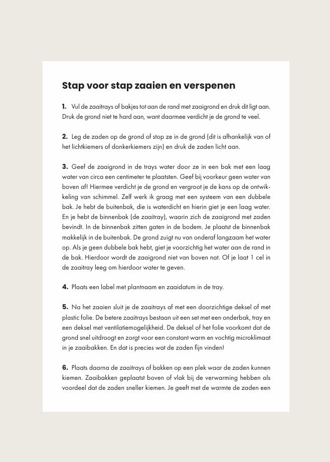 Boek Bloemen zaaien